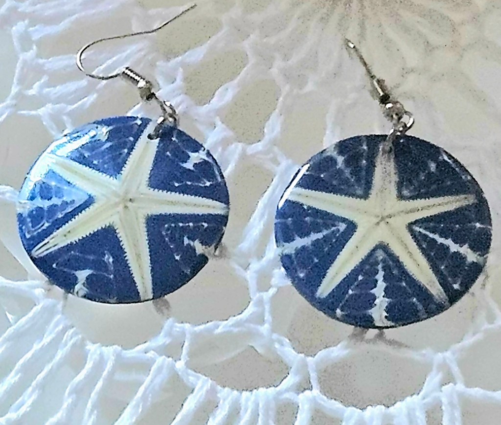 Pendientes Estrella Azul